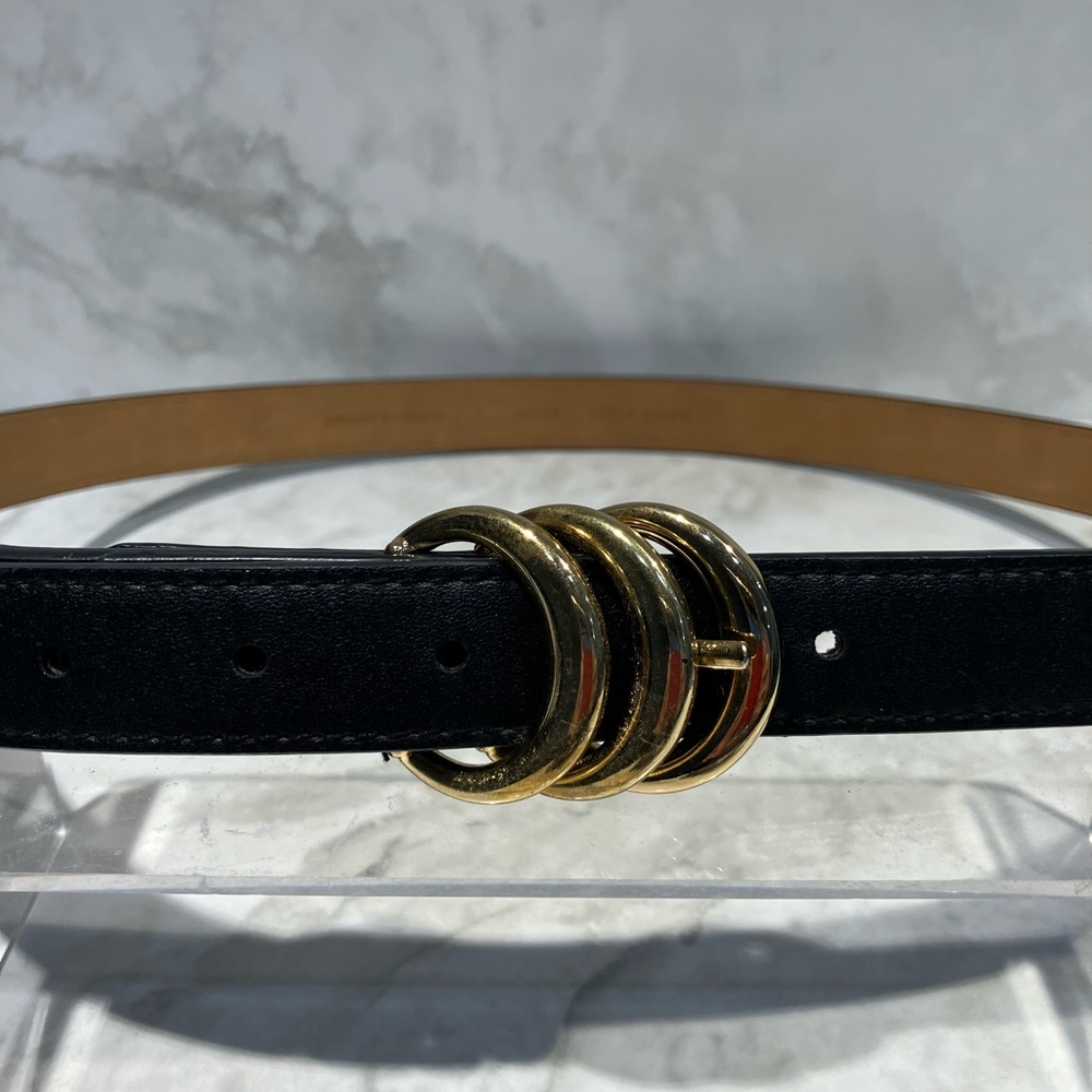 Anne Klein Black and Gold Belt Timeless Accessory - Picture 3 of 7